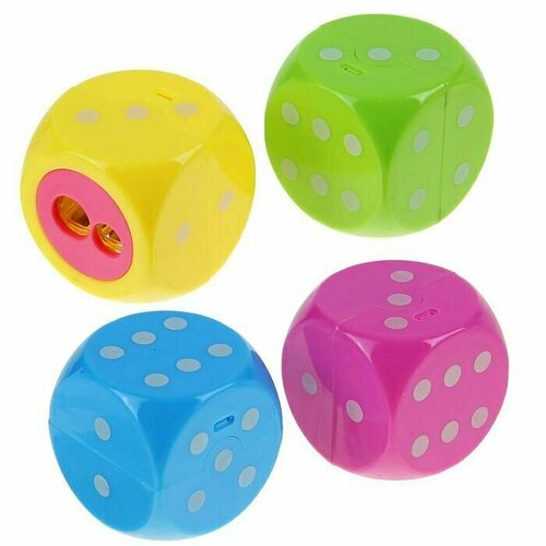 Точилка с контейнером Кость игральная двойная 12 шт 2056₽