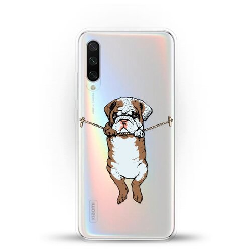 фото Силиконовый чехол бульдог на xiaomi mi a3 andy & paul