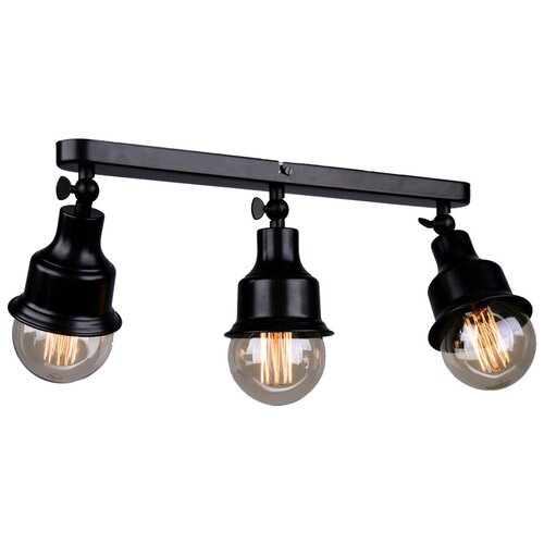 спот россвет Ария 3х60Вт Е27 металл черный