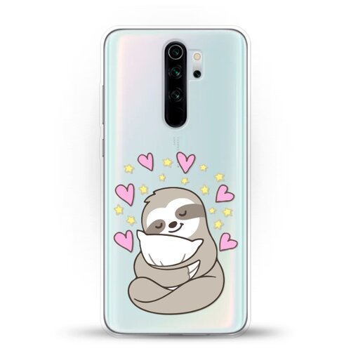 фото Силиконовый чехол ленивец на xiaomi redmi note 8 pro andy & paul
