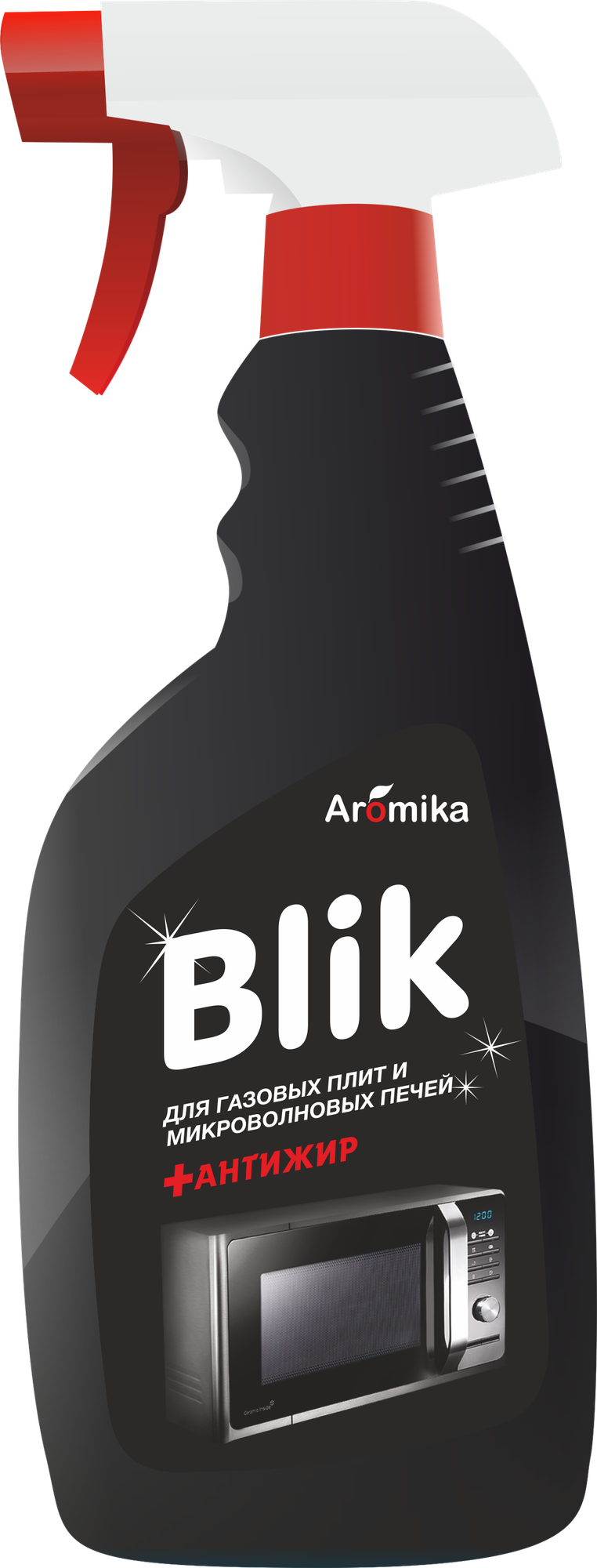 "BLIK" чист. д/газовых плит и микр. п.+Антижир 500мл (триггер)