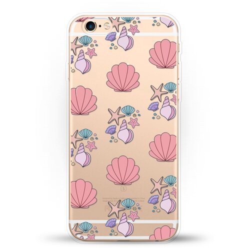фото Силиконовый чехол ракушки на apple iphone 6/iphone 6s andy & paul