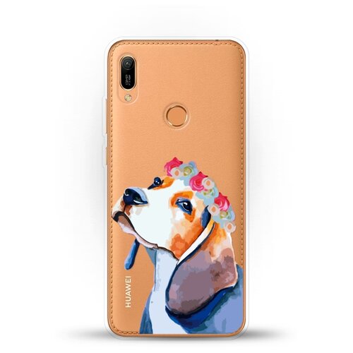 фото Силиконовый чехол бигль на huawei y6 (2019) andy & paul