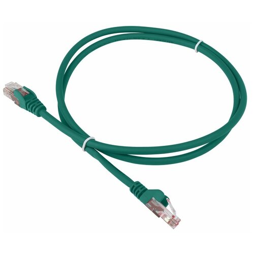 Патч-корд LANMASTER RJ45-RJ45, 4 пары, UTP, категория 6, 1.5 м, зеленый, LSZH, LAN-PC45/U6-1.5-GN 16102281 кабель патч корд u utp 5e кат 7м lanmaster lan pc45 u5e 7 0 gn rj45 rj45 4 пары зеленый lszh