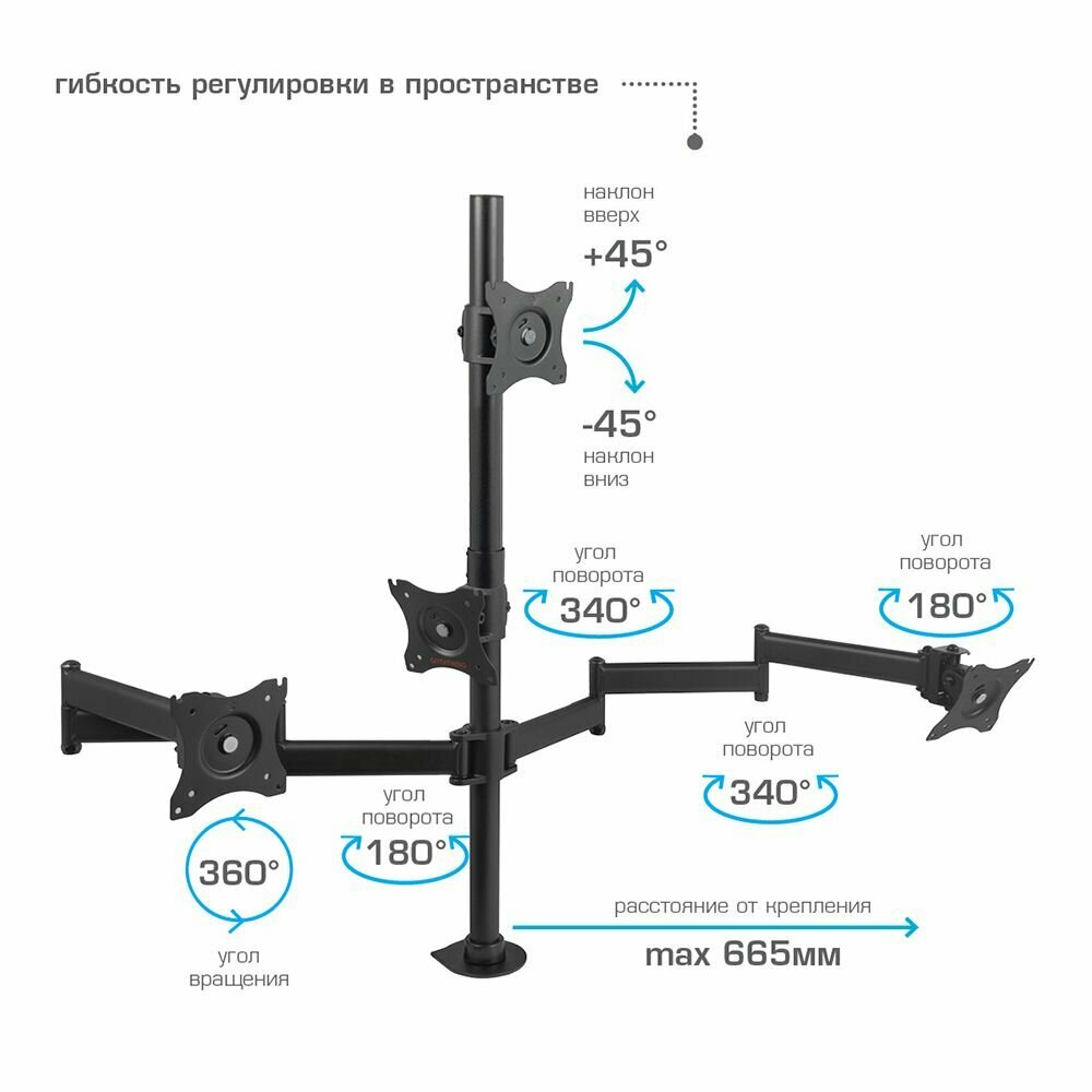 Кронштейн на стол ARM MEDIA - фото №5