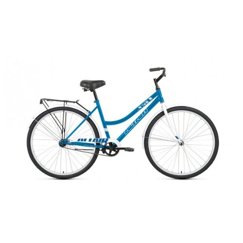 фото Велосипед altair city 28 low (28" 1 ск. рост 19") 2020-2021, голубой/белый, rbkt1yn81010