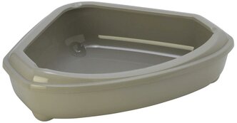 Туалет-лоток для кошек Moderna Corner Tray 55.2х45х13.7 см warm grey 1 шт.