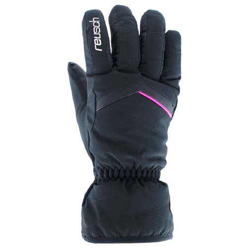 Перчатки горнолыжные REUSCH Marisa Black/White/Pink Glo (inch (дюйм):6)