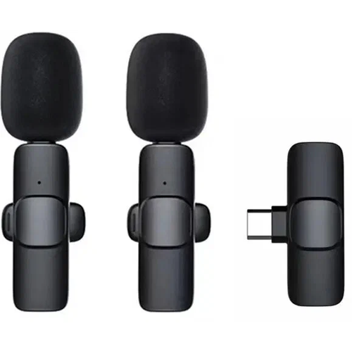 Беспроводной петличный микрофон K9 2-in-1, Lightning для Apple iPhone/iPad, Черный беспроводной петличный микрофон jbh k9 lightning 2 в1 для iphone ipad черный