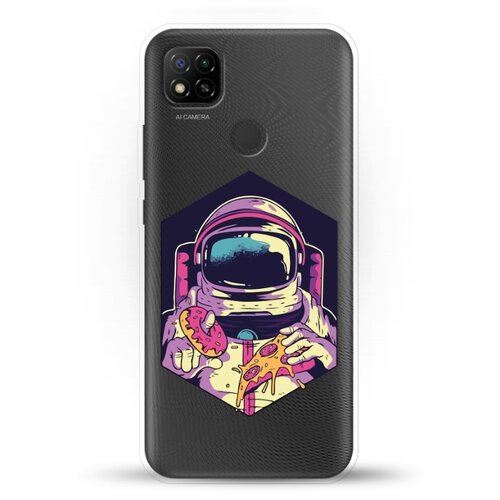 фото Силиконовый чехол еда астронавта на xiaomi redmi 9c andy & paul