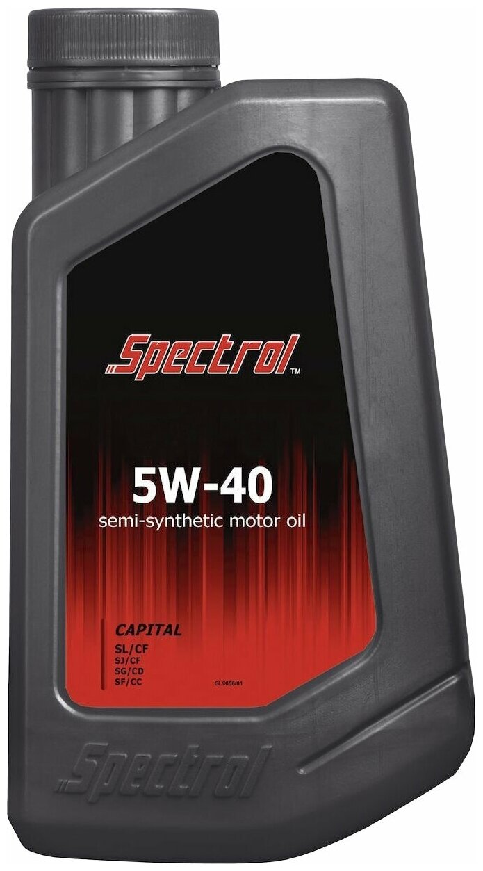 Спектрол Масло моторное Капитал SAE 5W40 API SL/CF п/с 1л