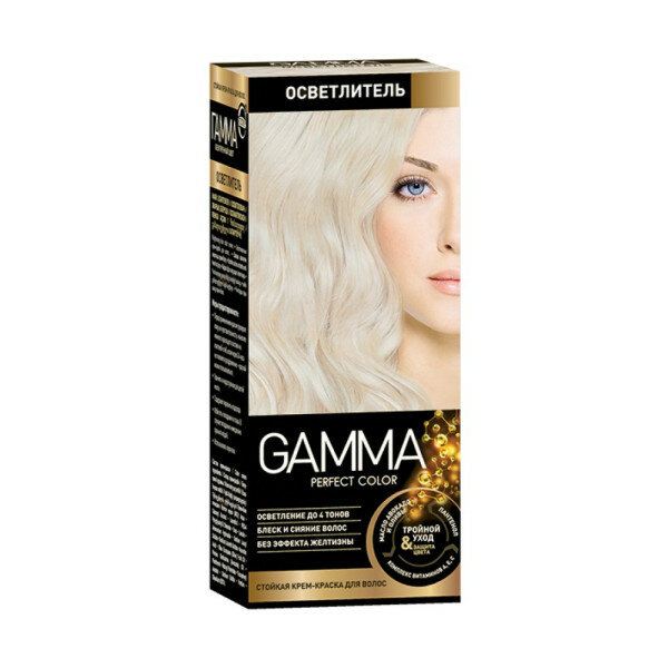 Осветлитель для волос Gamma Perfect Hair GAMMA Perfect color с окислительным кремом 9% и осветляющей пудрой