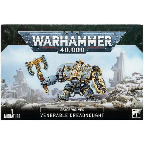 Модель для сборки Warhammer 40000 Space Wolves Venerable Dreadnought фигурка warhammer 40k space marines space wolves venerable dreadnought brother hvor 1 18