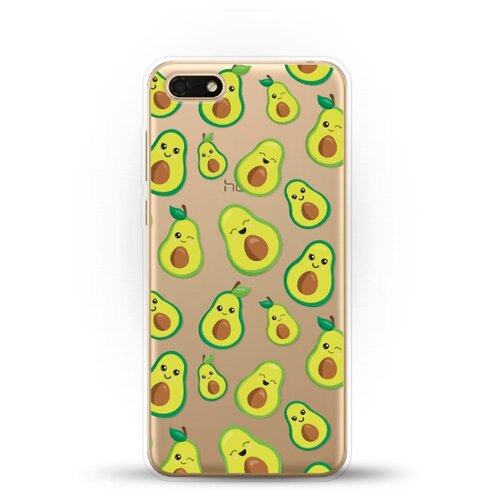 фото Силиконовый чехол много авокадо на huawei y5 lite (2018) andy & paul