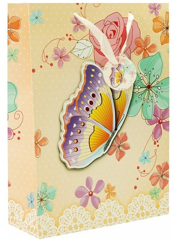 1399-SB Пакет "Бабочка в цветах"