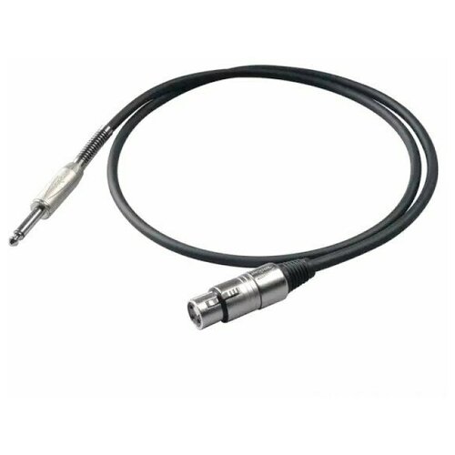 Proel BULK200LU6 Микрофонный кабель 6.3мм Jack - XLR мама 6м
