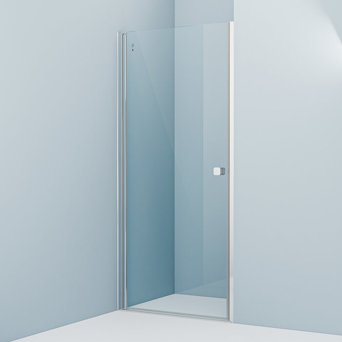 Фото товара на маркетплейсе yandex Душевая дверь распашная, глянцевый ал. проф., 90х195, Ray, IDDIS, RAY6CP9i69