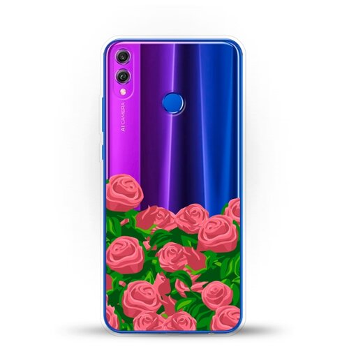 фото Силиконовый чехол розы на honor 8x andy & paul