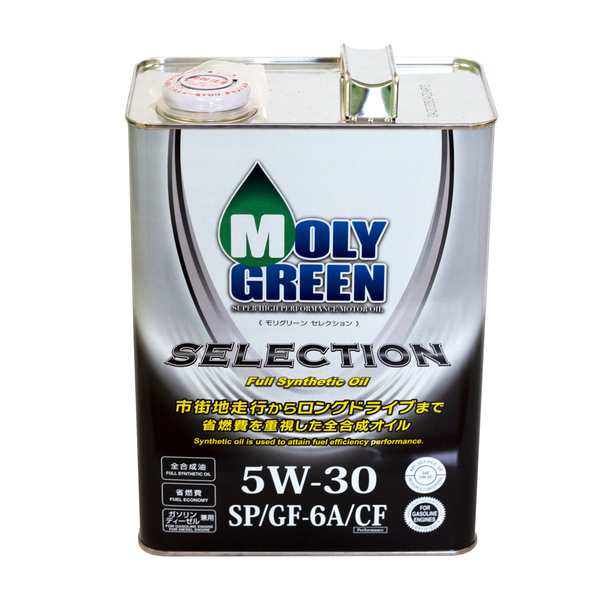 Синтетическое моторное масло MolyGreen Selection 5W-30 SN/GF-5