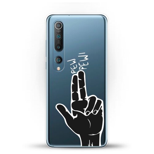 фото Силиконовый чехол pew-pew на xiaomi mi 10 pro andy & paul