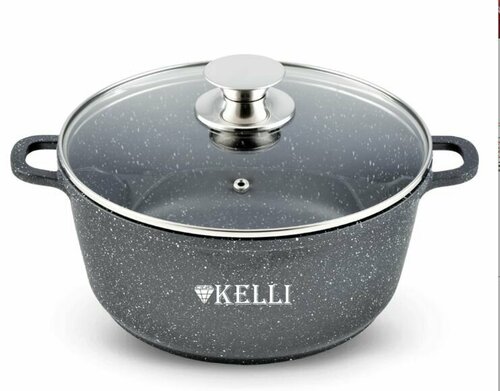 Кастрюля KELLI KL-4022-16 1,6 л, серый