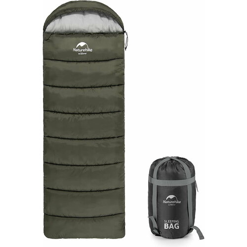 фото Спальник naturehike u series envelope army green u350 правый