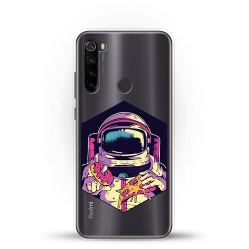 фото Силиконовый чехол еда астронавта на xiaomi redmi note 8t andy & paul