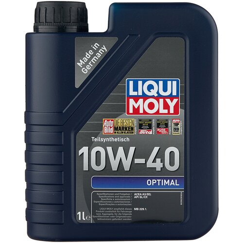 Полусинтетическое моторное масло LIQUI MOLY Optimal 10W-40, 4 л