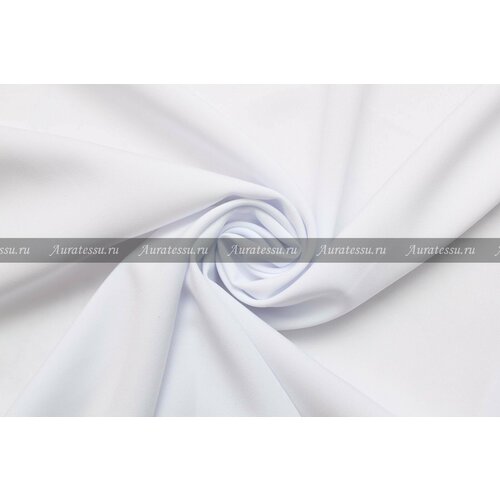 Ткань костюмная стрейч белая, ш145см, 0,5 м