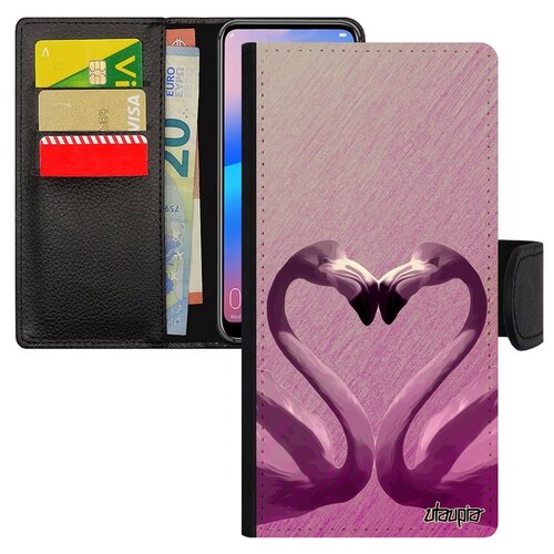 фото Чехол книжка на телефон galaxy a50, "фламинго" символ птицы utaupia