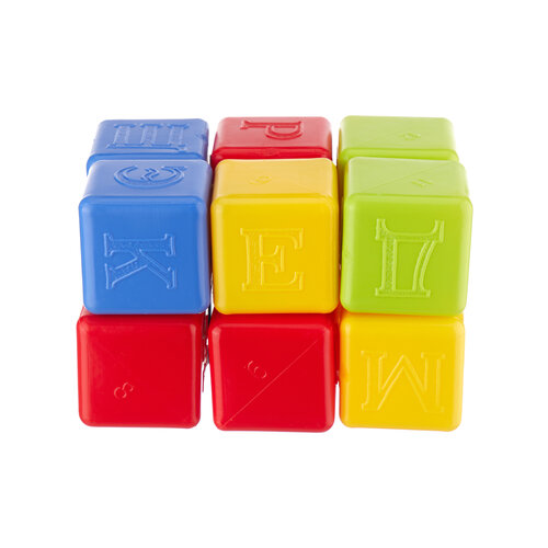 Развивающая игрушка Росигрушка Азбука 9376, 12 дет. кубики 8 штук 6х6 см poltoys kl91008