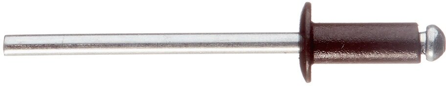 Заклепка вытяжная 40x10 мм алюминий/сталь коричневая RAL 8017 (100 шт.)