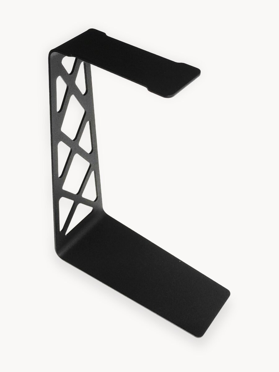 Подставка для наушников, настольная, черная