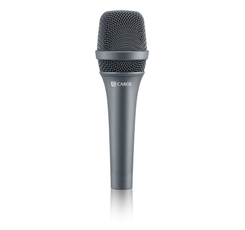 Carol AC-900 SILVER Микрофон вокальный динамический суперкардиоидный, 50-18000Гц, AHNC, с держателем и кабелем XLR-XLR 4,5м. Серебристый