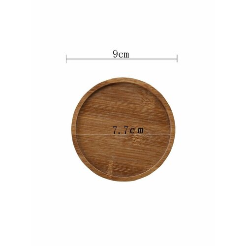 Поднос деревянный сервировочный круглый 9 см 350₽
