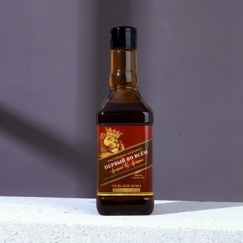 Гель для душа Первый во всем во флаконе виски аромат древесный с пряными нотами 500 мл 491₽