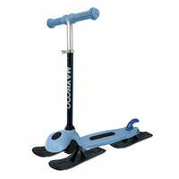 Детский трехколесный самокат снежный MAXISCOO ONE&#43; с лыжами. Самокат трансформер 2 в 1, установите лыжи вместо  ...