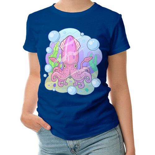 фото Футболка roly, размер l, синий