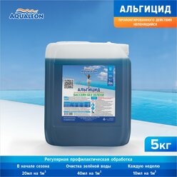 Альгицид непенящийся "Aqualeon" (5 л) 5 кг (пролонгированного действия)