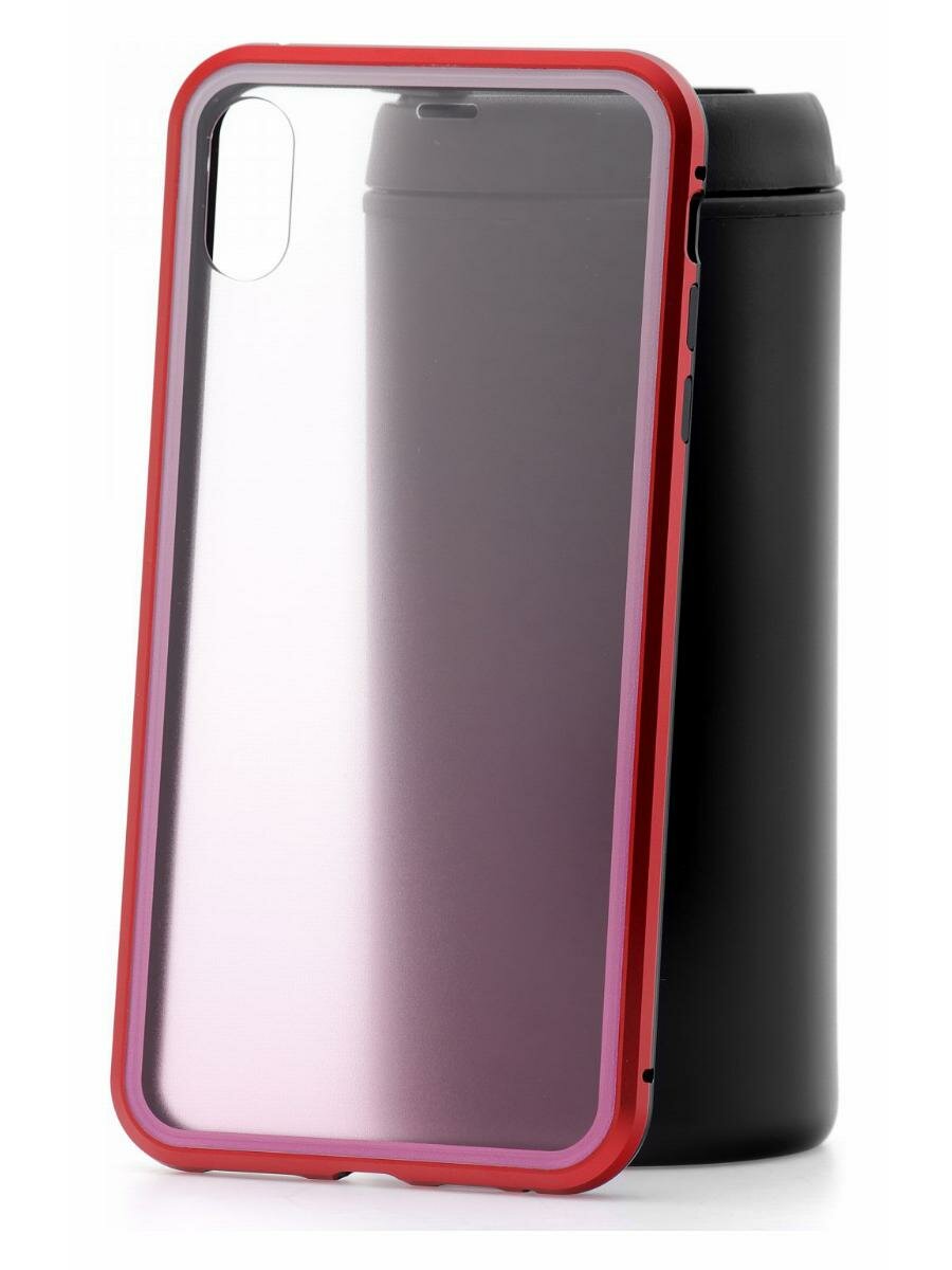 Чехол для iPhone XS Max Kruche RJC-11 Black red