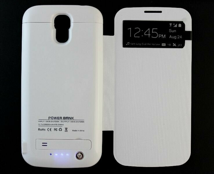 Чехол аккумулятор Backup Power для Samsung Galaxy S4 (Белый)