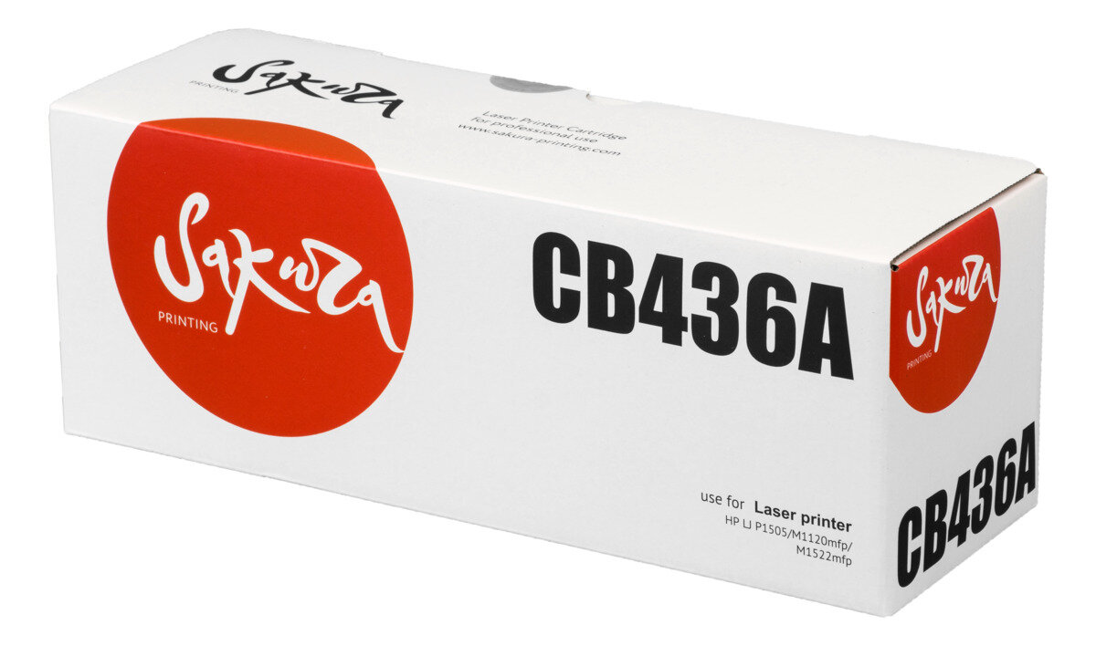 Картридж лазерный Sakura 46A / CB436A черный 2000 стр. для HP (SACB436A)