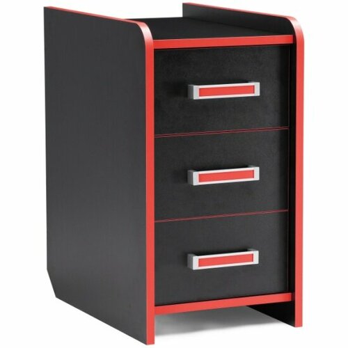 Комод Woodville Ханна черная красная 4705₽