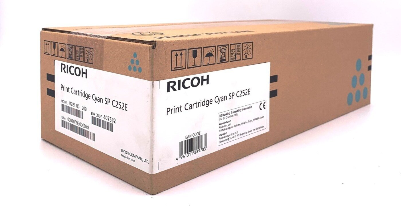 Картридж Ricoh лазерный голубой SP C252E Cyan