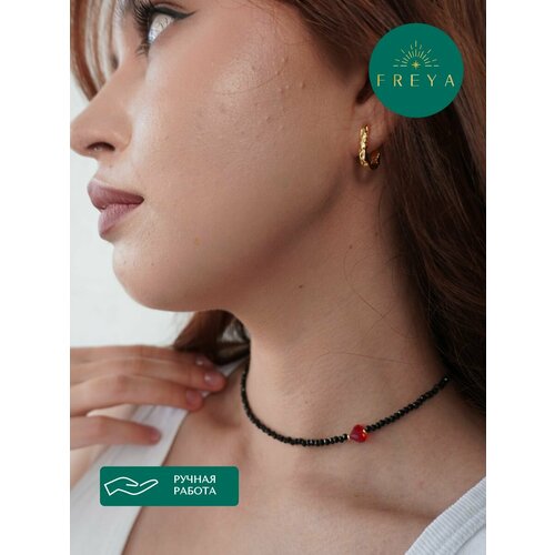 Чокер FREYA кристаллы Swarovski длина 41 см черныйкрасный 1990₽