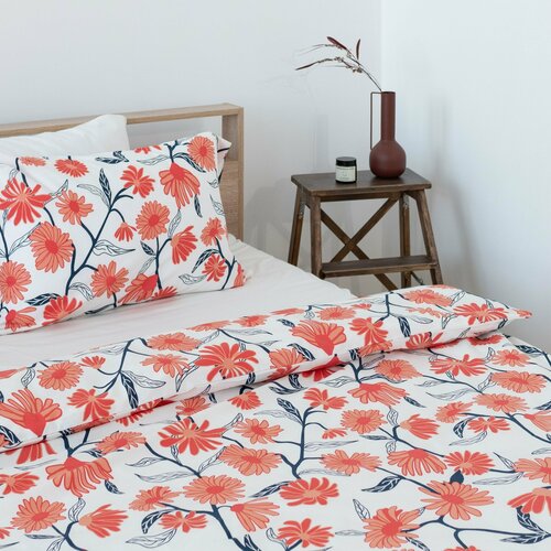 оранжевый, белый