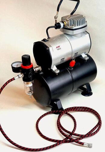 Изображение товара Компрессор 1203, со шлангом 1,8 м, с регулятором давления, автоматика, ресивер