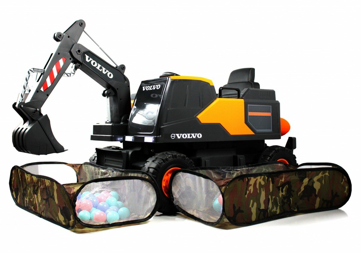 Детский электромобиль трактор RiverToys Volvo (Y444YY) Оранжевый