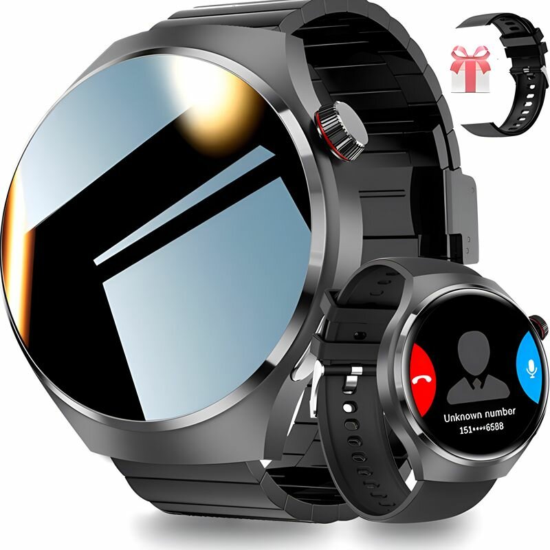 Edition 2024 смарт часы мужские Smart Watch Premium 4 Pro, , 46мм, 2 ремешка в комплекте, (наручные умные часы для айфон/андроид), функцией вызова по Bluetooth