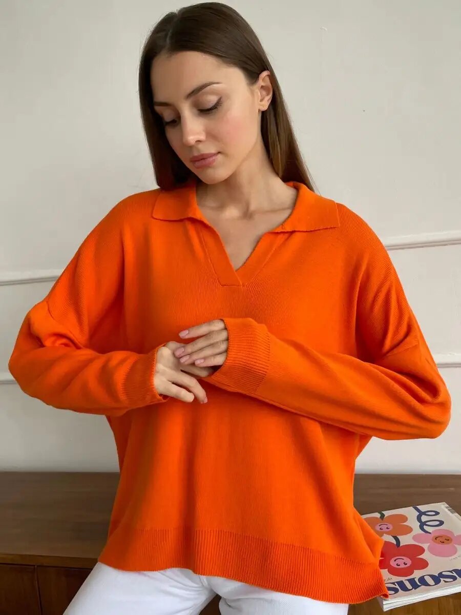 Джемпер для кормящих мам Vitalounge размер 40-44 оранжевый